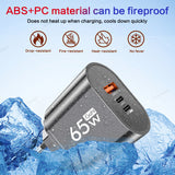 65W PD USB C Charger Quick Charge