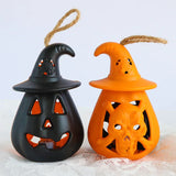 1707BA 12 PCS Halloween Decorations Light Up Pumpkin Lanterns for House Party Creepy Props Battery Operated Wholesale XB