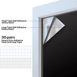 100% Removable Light Blocking Darkest Window Cloth DIY Total Blackout Glass Privacy Darkening Window Tint Black Window Sticker