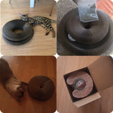 D2407TA Magic Organ Cat Toy Cats Scratcher Scratch Board Round Corrugated Scratching Post Toys for Cats Grinding Claw Cat Accessories