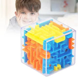 2407TA 3D Maze Magic Cube Six-sided Transparent Puzzle Speed Cube Rolling Ball Magic Cubes Maze Toys For Children Stress Reliever Toys