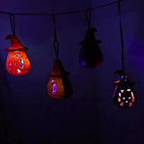 1707BA 12 PCS Halloween Decorations Light Up Pumpkin Lanterns for House Party Creepy Props Battery Operated Wholesale XB