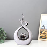 2307BA Modern Luxurious Living Room Home Decoration Accessories Abstract Ceramic Figurines Office Decoration Desk Souvenir Crafts Gift