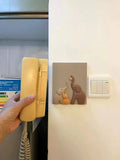 2907BA Elephant Three-Dimensional Socket Decoration Ugly Handy Gadget Wall Painting