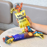 2808GP Durable Plush Chew Toy for Dogs, Interactive Puzzle Dog Toy, Squeak Dog Puzzle, Training and Playing, Small Medium and Large