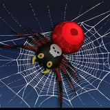 1707BA Giant Halloween Outdoor Decoration LED Spider Inflatable Toys LED Roating Lights Kaleidoscope Spider Bar Club Home Party Decor