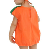 Baby Scary Pumpkin Costume Kids Halloween horror Orange Pumpkin Suit Cosplay Holiday Party Carnival Easter Purim Fancy Dress