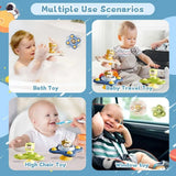 D2407TA Suction Cup Spinner Baby Toy for 1 2 3 Year Boys Girls Hand Fidget Spinner Sensory Toys Stress Relief Baby Games Rotating Rattle