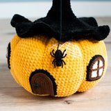 1707BA Knitted Fabric Halloween Decorations, Big Pumpkin, Halloween Party Scene Layout Props, Thanksgiving Supplies, New