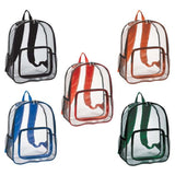 Clear Backpack - 13" x 18" x 6" inch- Sold By Case Of 50 Pcs