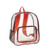 Clear Backpack - 13" x 18" x 6" inch- Sold By Case Of 50 Pcs
