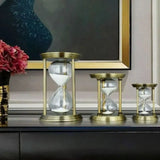 2808BA 1-15 Minutes Newest Retro Metal Hourglass Classical Timer Living Room Office Desk Decor Ornaments Alarm Sandglass Craft Gift Hot