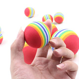 2808GP Colorful Cat Toy Ball Chew Toy Pet Kitten Ball Interactive Bite-resistant Chew Toys For Small Dogs Cleaning Teeth Teeth Grinding