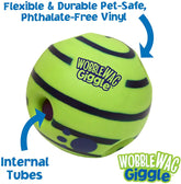 Wobble Wag Giggle Glow Ball Interactive Dog Toy