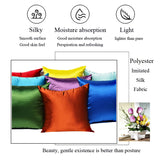 Imitated Silk Pillow Case 100% Satin Cushion Cover 50X50 Solid Pillowcase 60x60cm Home Decor for Sofa Chair 45x45 40X40 Smooth