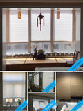 Aldomo Curtain Punch-Free Installation Simple Pleated Shades Light Shading Sun Proof Adhesive Louver Bedroom Balcony Sunshade