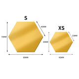 Lots Hexagonal Acrylic Mirror Wall Sticker Mini Mirror Solid Paster Self-adhesive Gold Silver Decals Home Bedroom Art Decoration