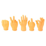 2407TA 2pcs Funny Mini Hands Puppets Creative Tiny Finger Fidget Toys Small Hand Adult Kid Novelty Toys Halloween Gift