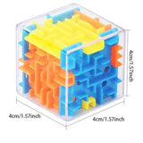 2407TA 3D Maze Magic Cube Six-sided Transparent Puzzle Speed Cube Rolling Ball Magic Cubes Maze Toys For Children Stress Reliever Toys