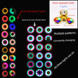 TA1510 Colorful Fingertip Top Led Student Decompression Toys