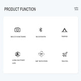 360Β° Rotation Selfie Stick Tripod with Wireless Remote for iPhone & Android Phone