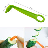 1007GG 1Set Stainless Steel Twisted Potato Spiral Slice Plastic Rotate Potato Slicer Cutter Creative Vegetable Tool Kitchen Gadgets