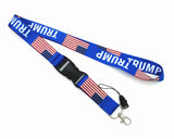 Trump Cellphone lanyard Straps Clothing Keys Chain ID cards Holder Detachable Buckle Lanyards T001