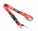 Trump Cellphone lanyard Straps Clothing Keys Chain ID cards Holder Detachable Buckle Lanyards T001