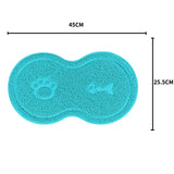 2808GP Pet dogs and cats feeding and drinking mats pure paw fish bone pattern dishes non-slip placemats easy to clean cushions