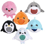Wholesale Sea Life Squeezy Bead Plush Kids Toy