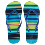 Women's Striped Flip Flops  Bulk- Assorted