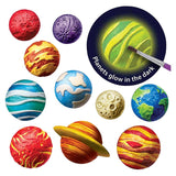 Glowing Educational Solar System Paint Kit For Kids