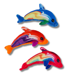 Plush Stuffed Rainbow Dolphins Kids Toy In Bulk - Assorted