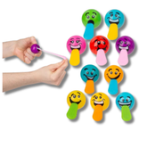 Stretch Tongue Silly Face Ball Toy For Kids In Bulk - Assorted