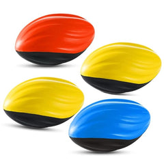 Two-Tone Spiral Foam Football For Kids In Bulk- Assorted