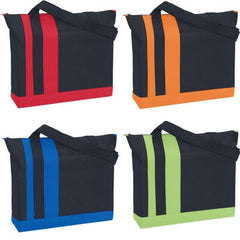Tri-Color Tote Bag In Bulk- Assorted
