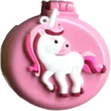 Wholesale Compact Rainbow Unicorn Hair Brush with Mirror