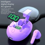 Transparent Color 5.3 Pro Wireless Bluetooth Earphone- Assorted