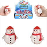 White Sticky Snowman Soft Fidget Kids Toy