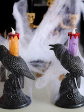 2808BA Halloween Decoration Vampire Crow Lantern Festival Decoration Props Candlestick Decoration LED Electronic Candle Light Pumpkin