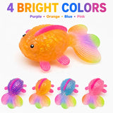 Glitter Goldfish Squishy Fidget Toys – Assorted Designs