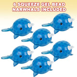 Squeeze Bead Narwhal For Kids In Bulk