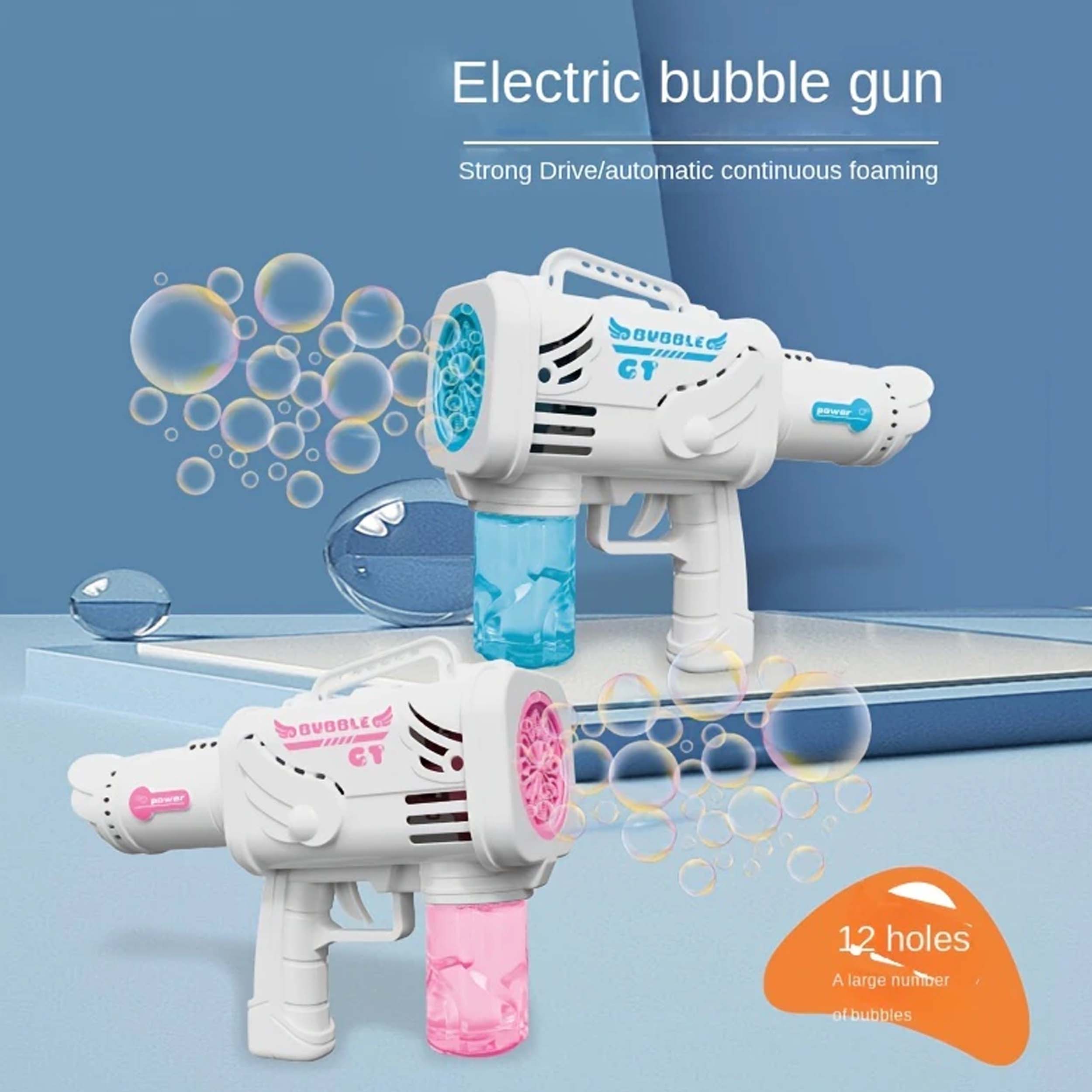 Electric Super Bubble Gun - Endless Fun for Kids & Parties