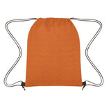 Heathered Non-Woven Drawstring Backpacks In Bulk- Assorted