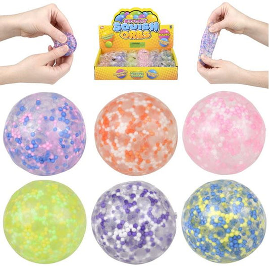 Squish Sticky Beaded Orbs For Kids In Bulk- Assorted