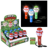 Snowman Themed Light Up Spinning Wand Necklace Kids Toy