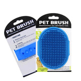 Adjustable Silicone Pet Grooming Brush and Shampoo Comb for Bathing and Massage