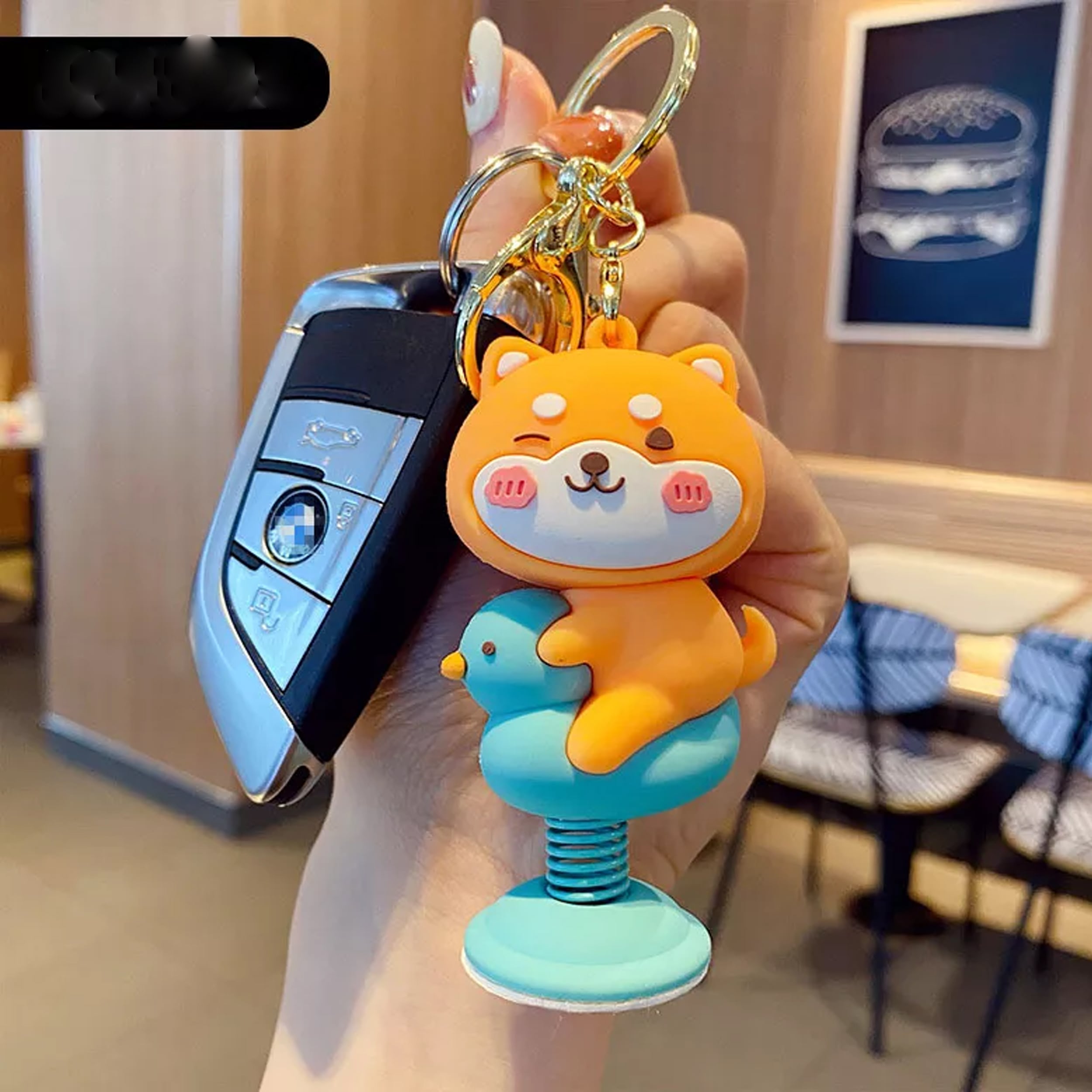 Rocking Spring Cartoon keychain