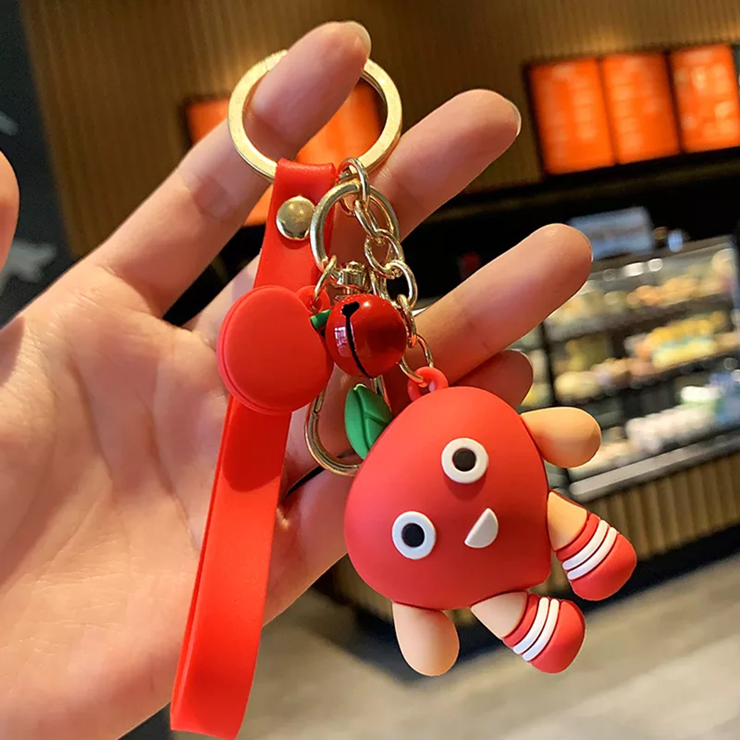 3D Funky Fruits Combo Keychain