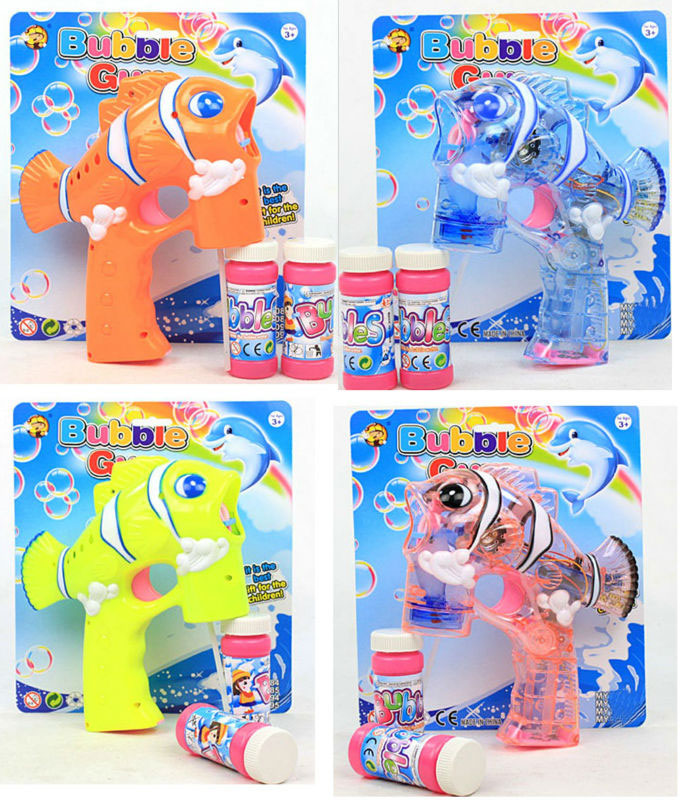 Fish Bubble Blaster Guns Wholesale Clear Fish